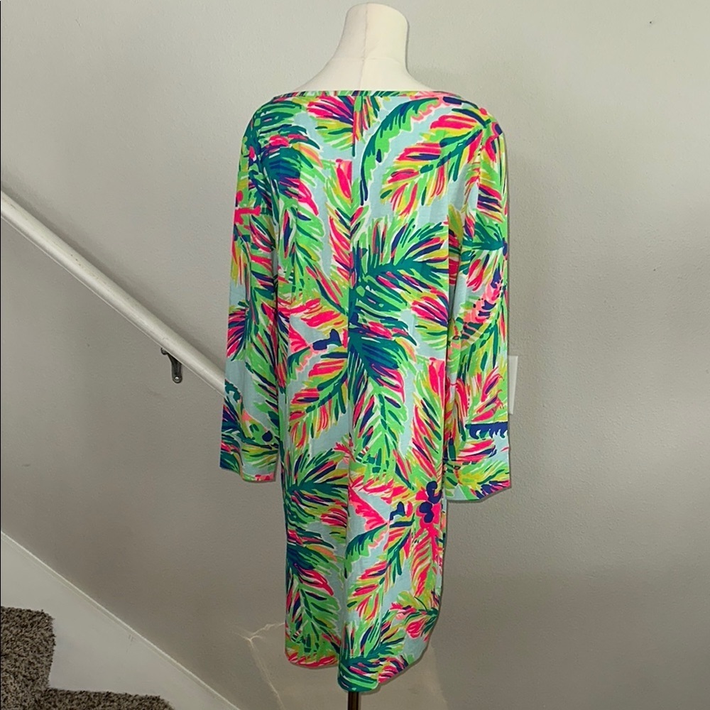 Never worn- Lilly Pulitzer Marlowe Dress Womens Small Boatneck T-Shirt Green - Picture 4 of 5